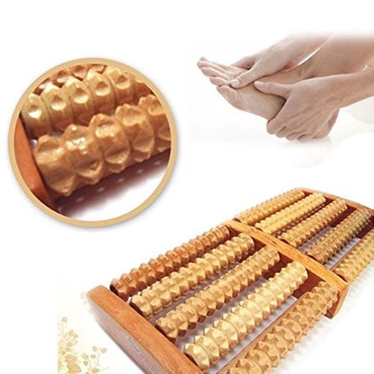 Wooden Foot Massager Roller Reflexology for Stress Fitness Health Care Feet Massager Colorful Massage Roller Pain Relief