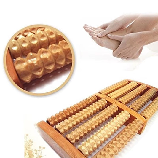 Wooden Foot Massager Roller Reflexology for Stress Fitness Health Care Feet Massager Colorful Massage Roller Pain Relief